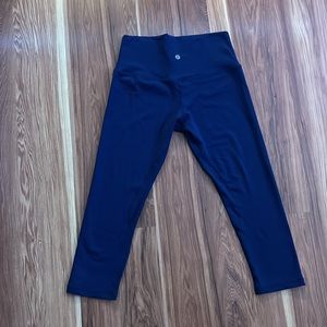 Lululemon align navy blue cropped leggings high rise “17